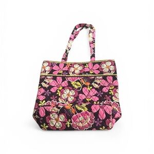 Vera Bradley Quilted Floral Tote with Pirouette pink